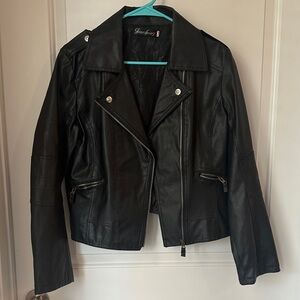 Women's Black Leather Jacket